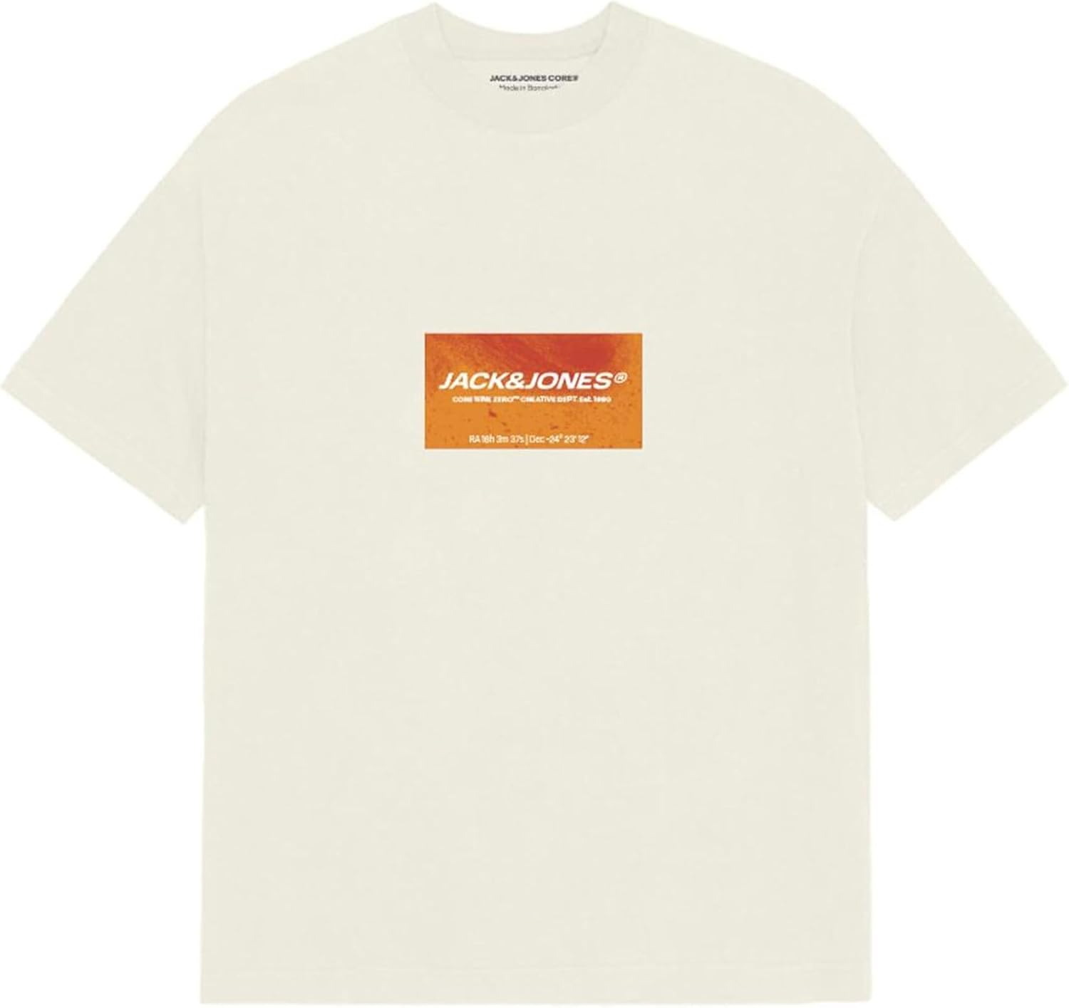 Detalle de Jack & Jones Jcorecharge Front Print SS Crew Neck pour Homme