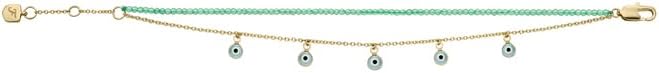 Thumbnail 3 de Fossil Damenarmband mit halbedlen Perlen und Karabinerverschluss – Gold, 16,5 cm + 3 cm