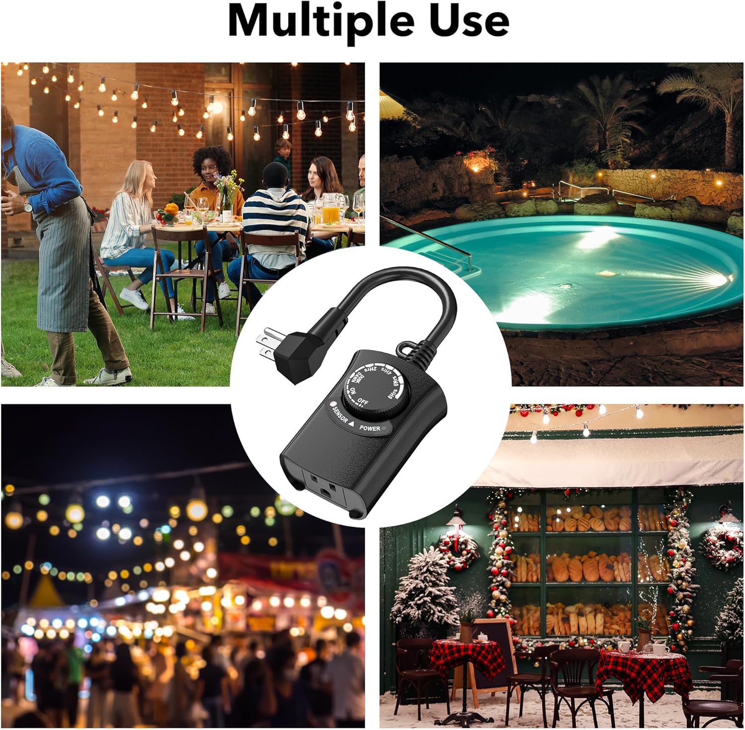 Thumbnail 6 de HBN Outdoor Light Timer 15A
