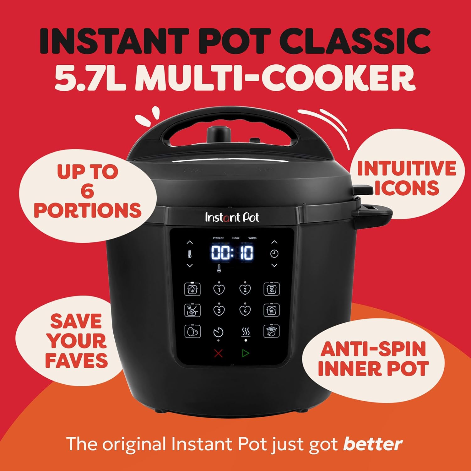 Thumbnail 1 de Instant Pot 5.7L Classic Electric Multicooker (7-in-1) – A practical all‑rounder for everyday meals