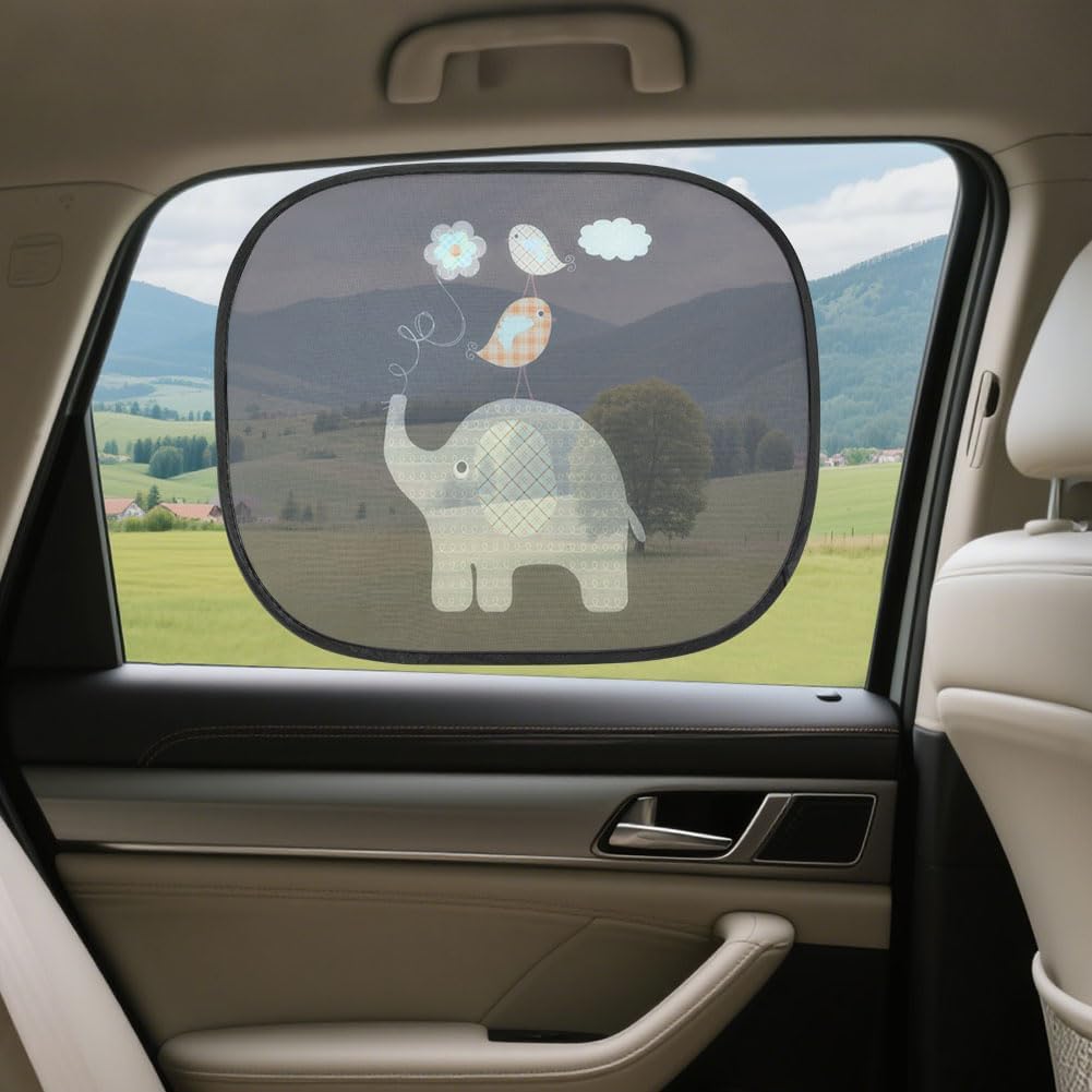 Thumbnail 4 de URAQT 2-Pack Car Sun Shade for Baby, static cling side window UV sun visor (44 × 36cm)