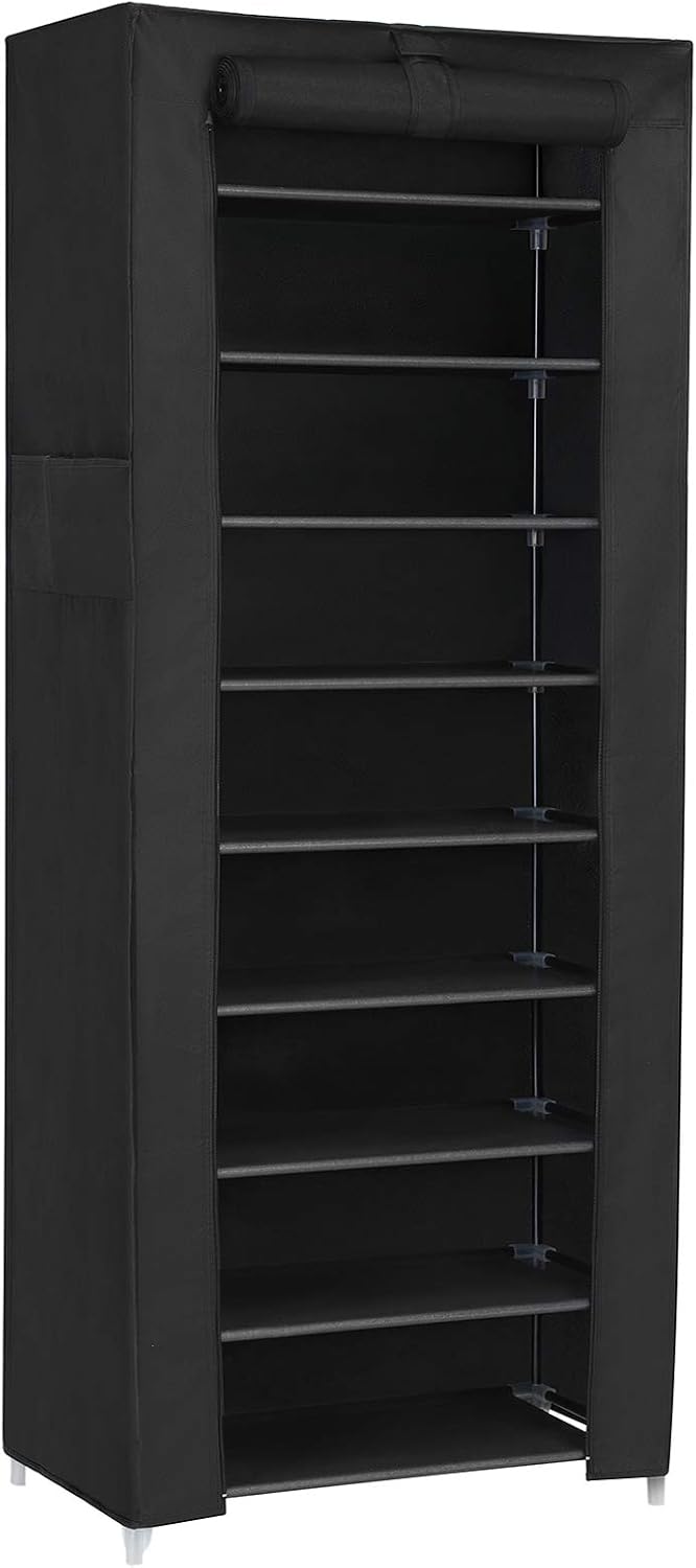 SONGMICS Schuhregal mit 10 Ebenen RXJ10H – robust, flexibel und staubdicht