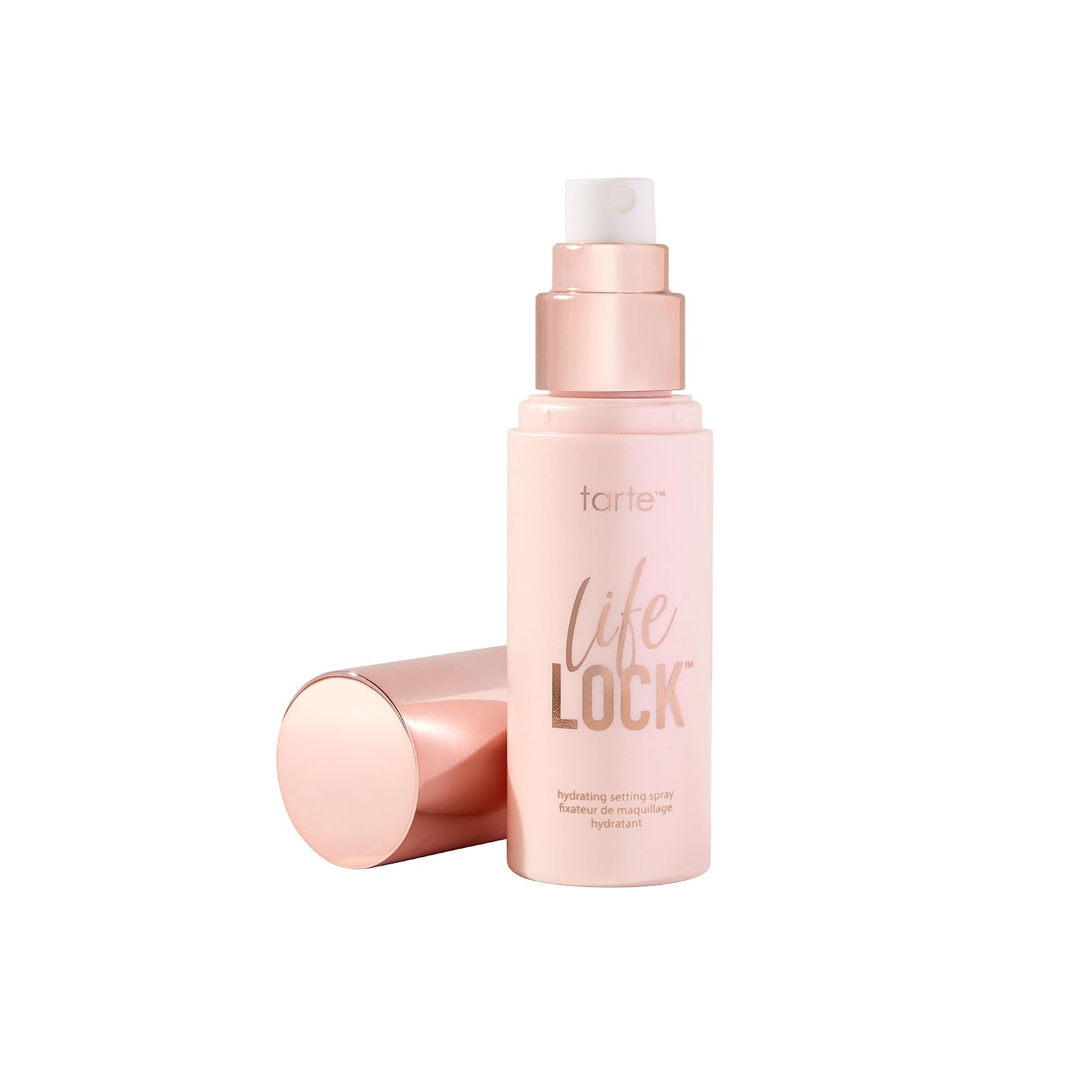 tarte life lock hydrating setting spray — 10-in-1 Weightless Mist to Hydrate & Lock Makeup (Travel Size)