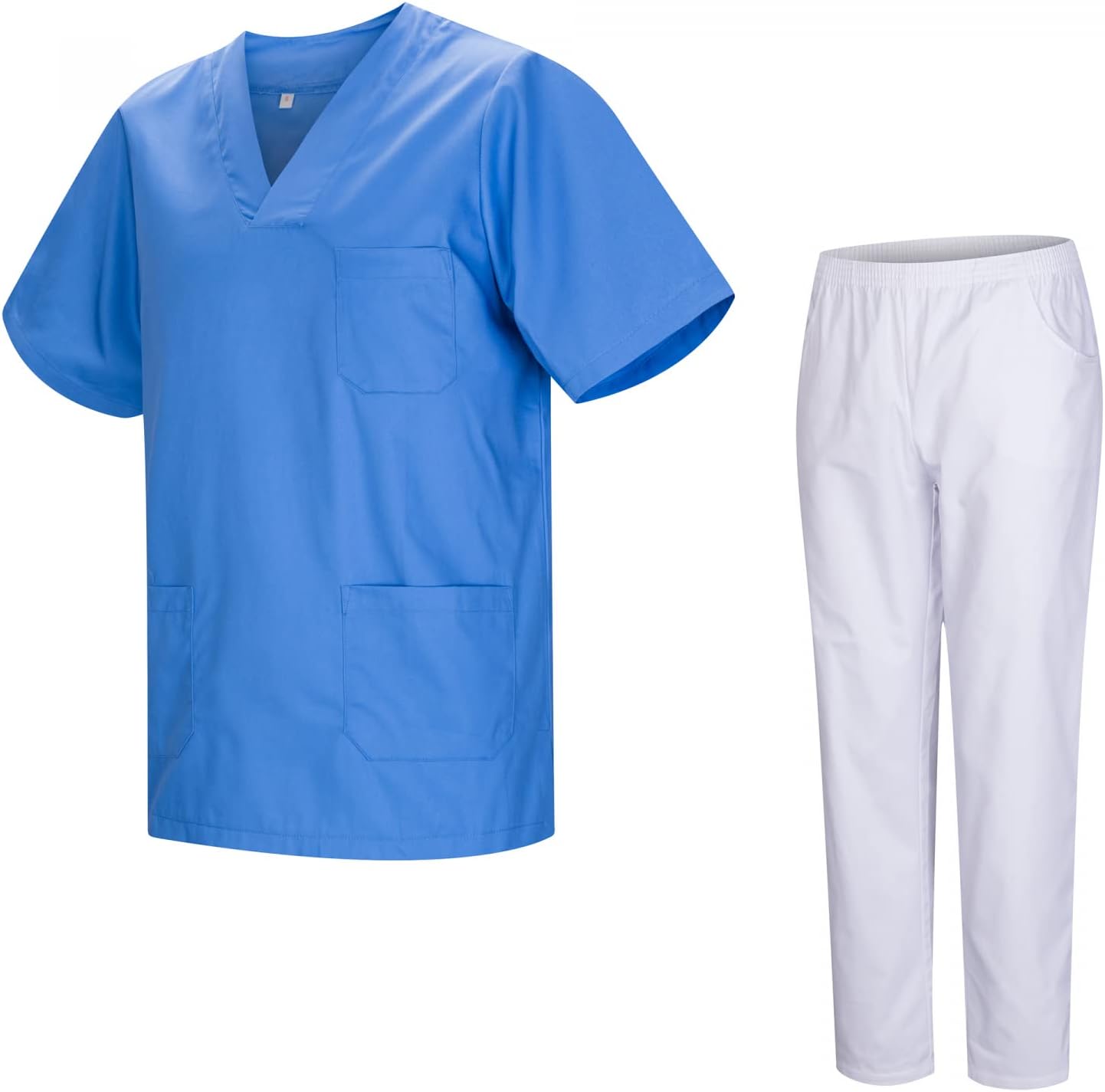 Thumbnail 4 de Misemiya Uniforme Médical Unisexe 817-8312-BLANCO — Haut à V et Pantalon, X-Small, Lilas