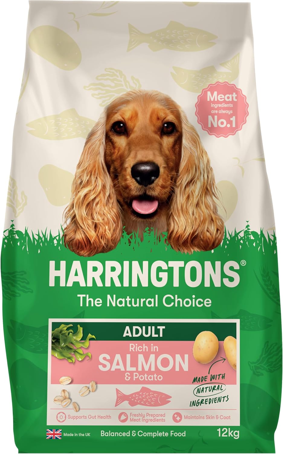 Detalle de Harringtons Complete Dry Adult Dog Food Salmon & Potato 12kg