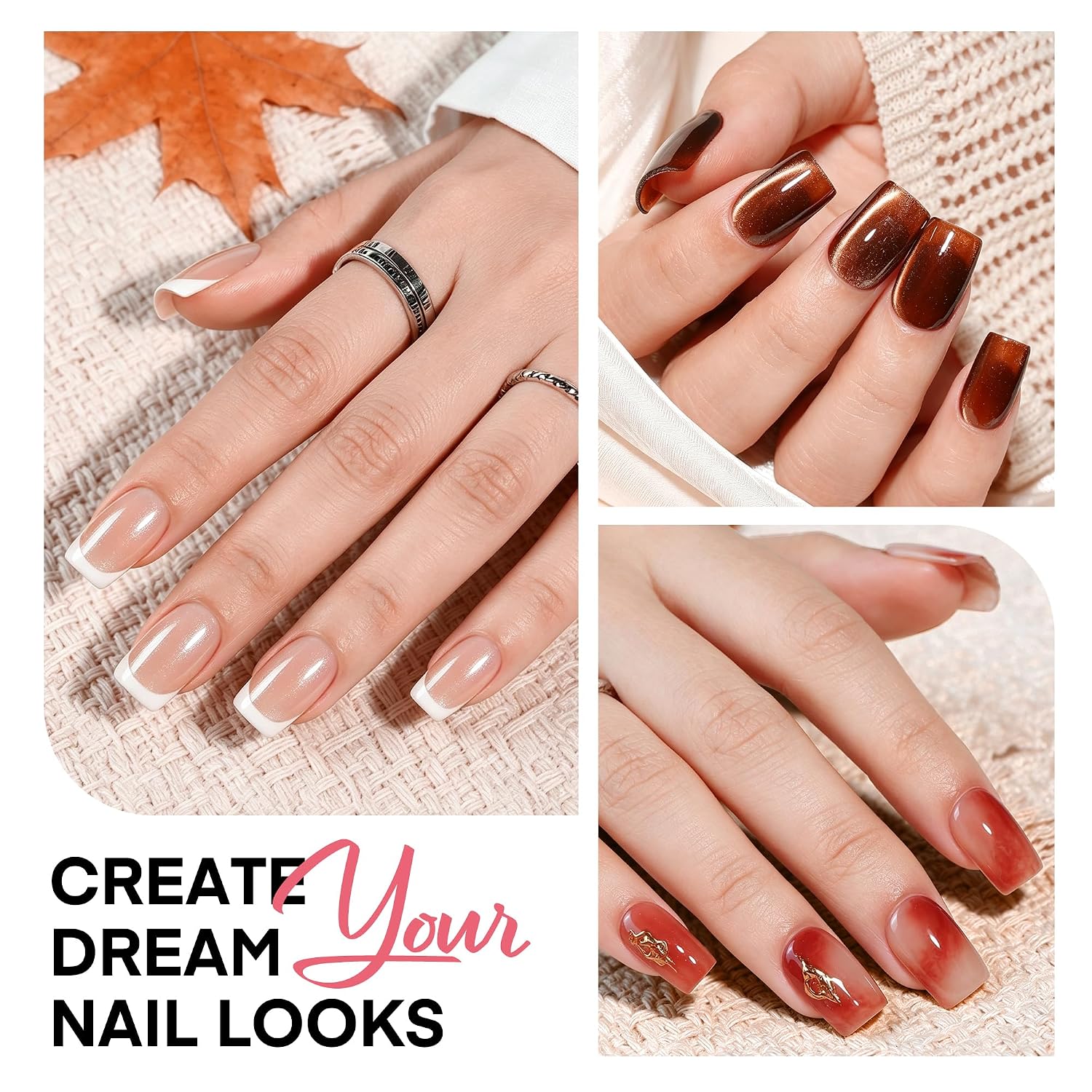 Thumbnail 1 de UNA GELLA Short Square Gel Nail Tips, 150 Pieces