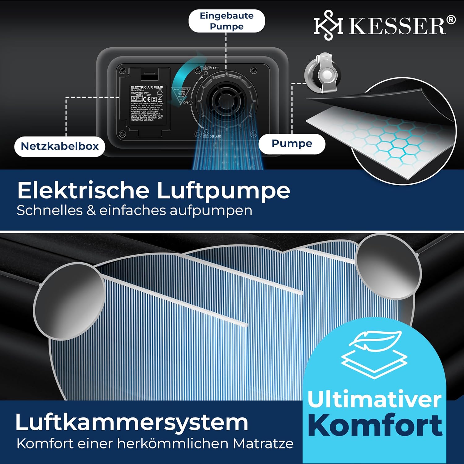 Thumbnail 3 de KESSER Aufblasbare Matratze Luftbett Selbstaufblasend