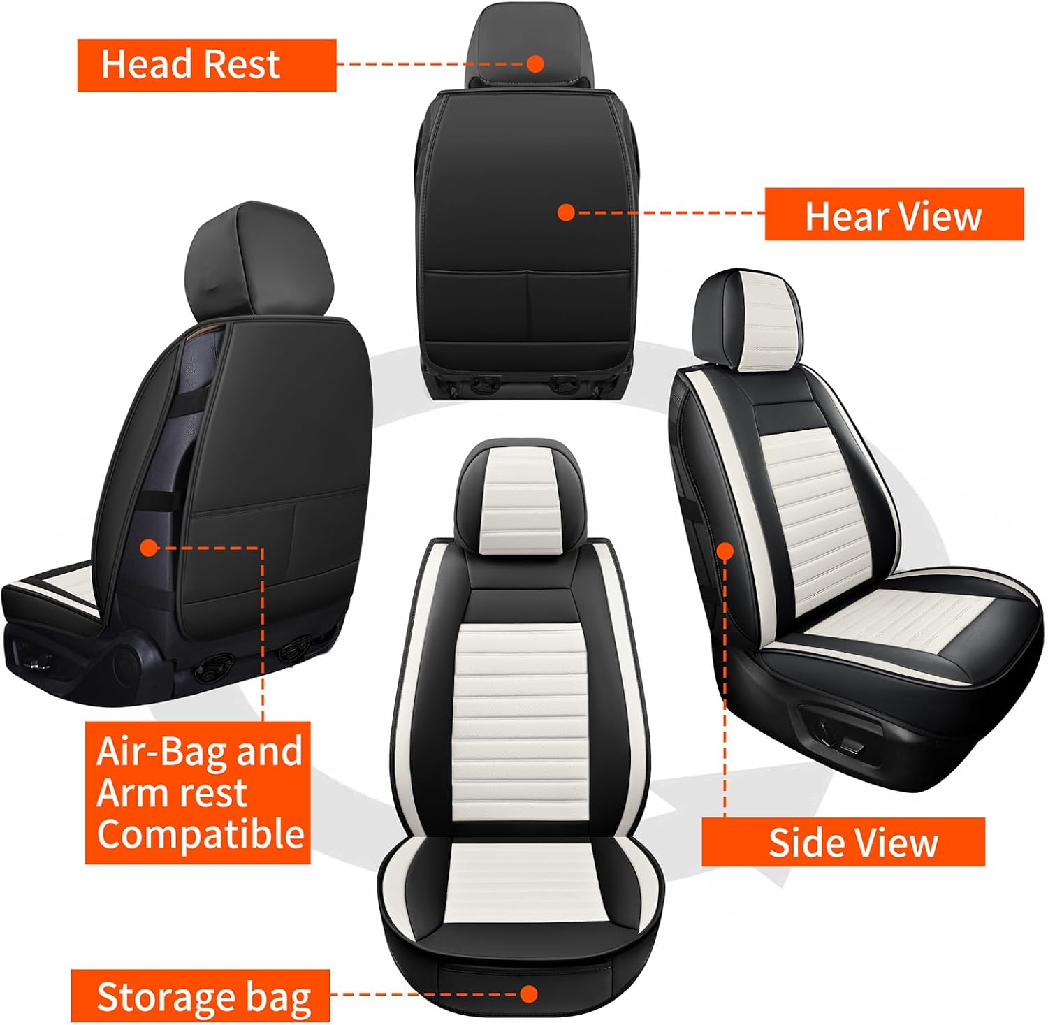 Thumbnail 6 de HChengkikz Car Seat Covers 5 PCS Set