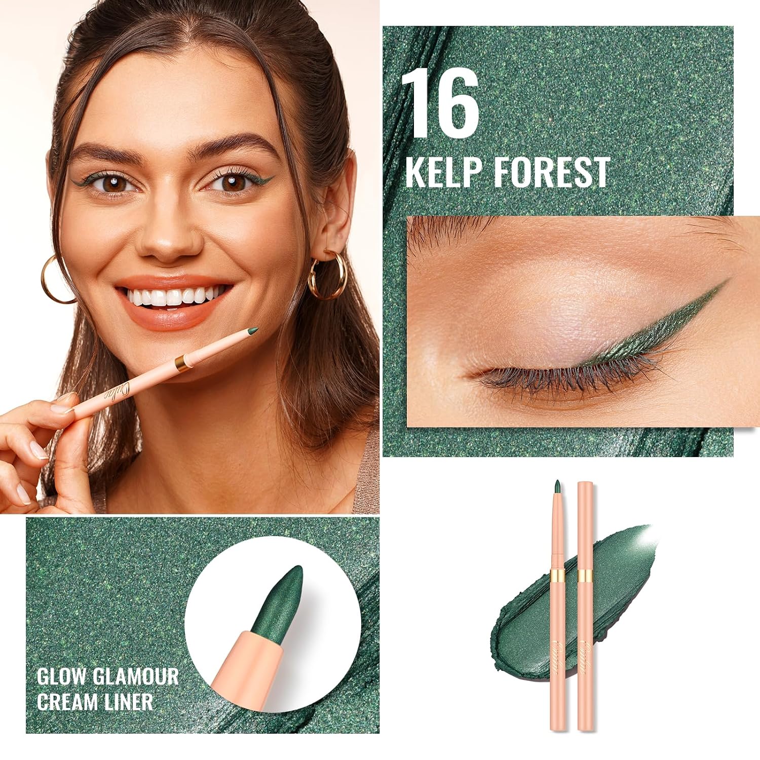 Thumbnail 1 de Oulac Grün Kajal & Eyeliner 16 Stunden+