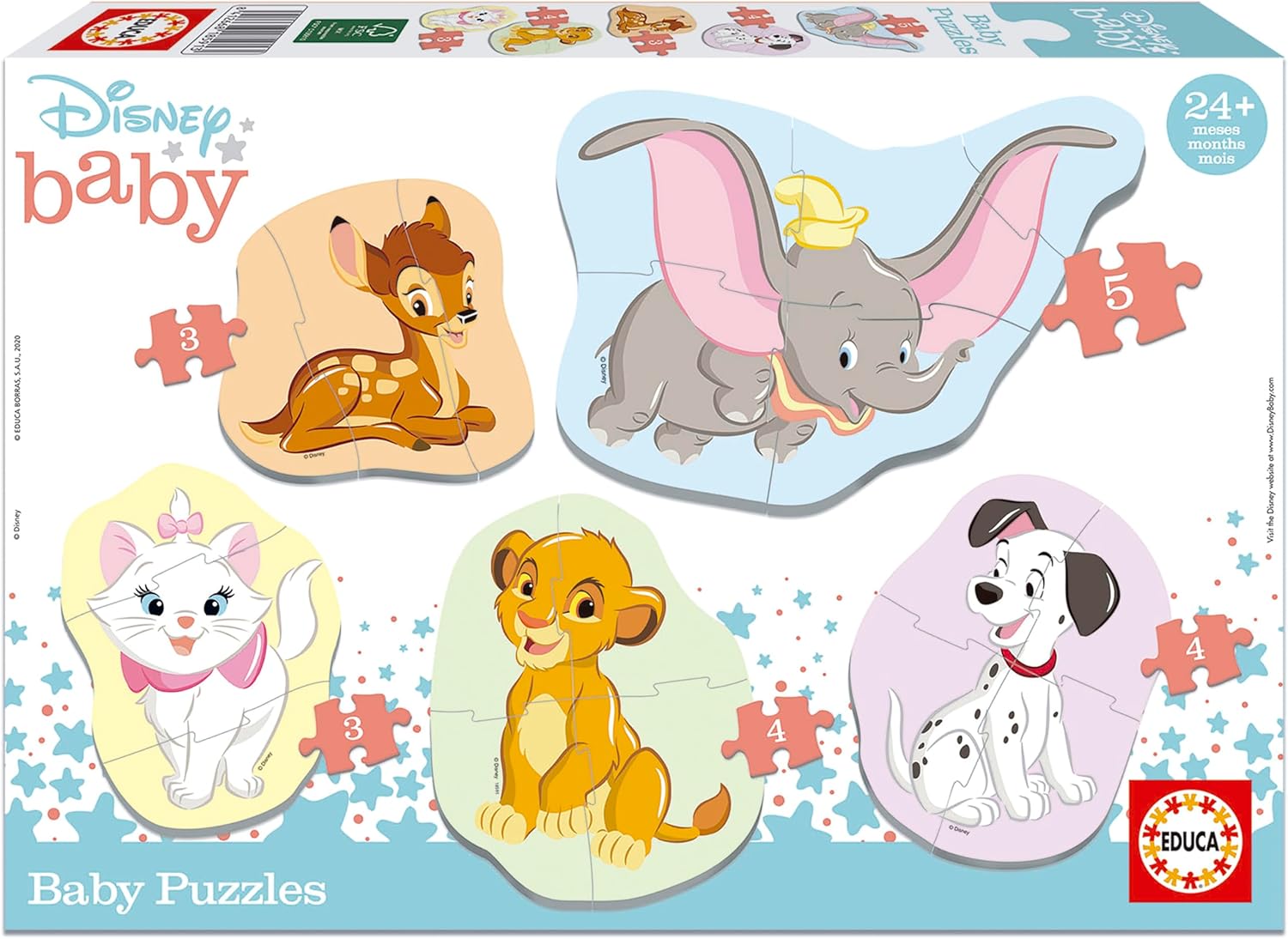 Thumbnail 6 de Educa Minnie Maus Baby: 5 progressive Kinderpuzzles (3–5 Teile) ab 2 Jahren