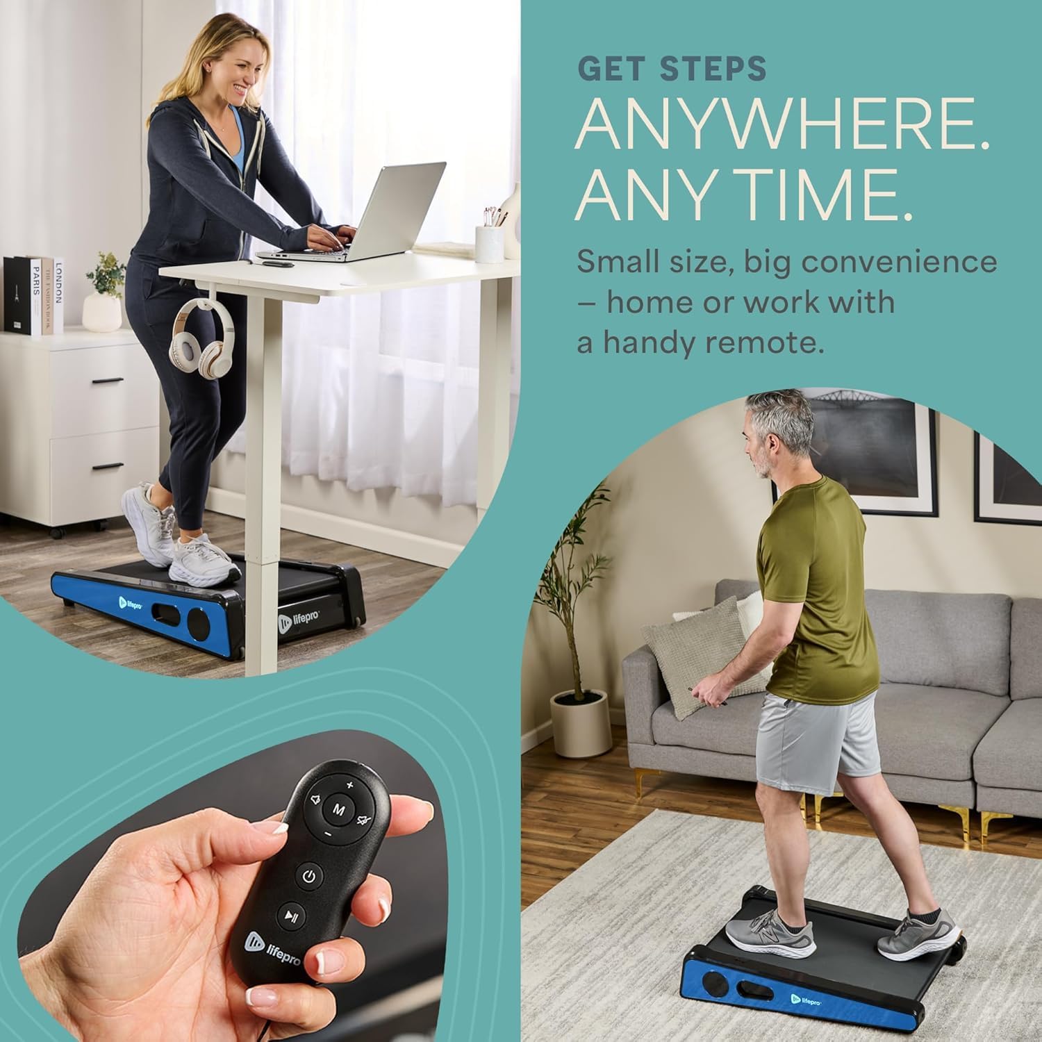 Detalle de Lifepro PacerMini Walking Pad