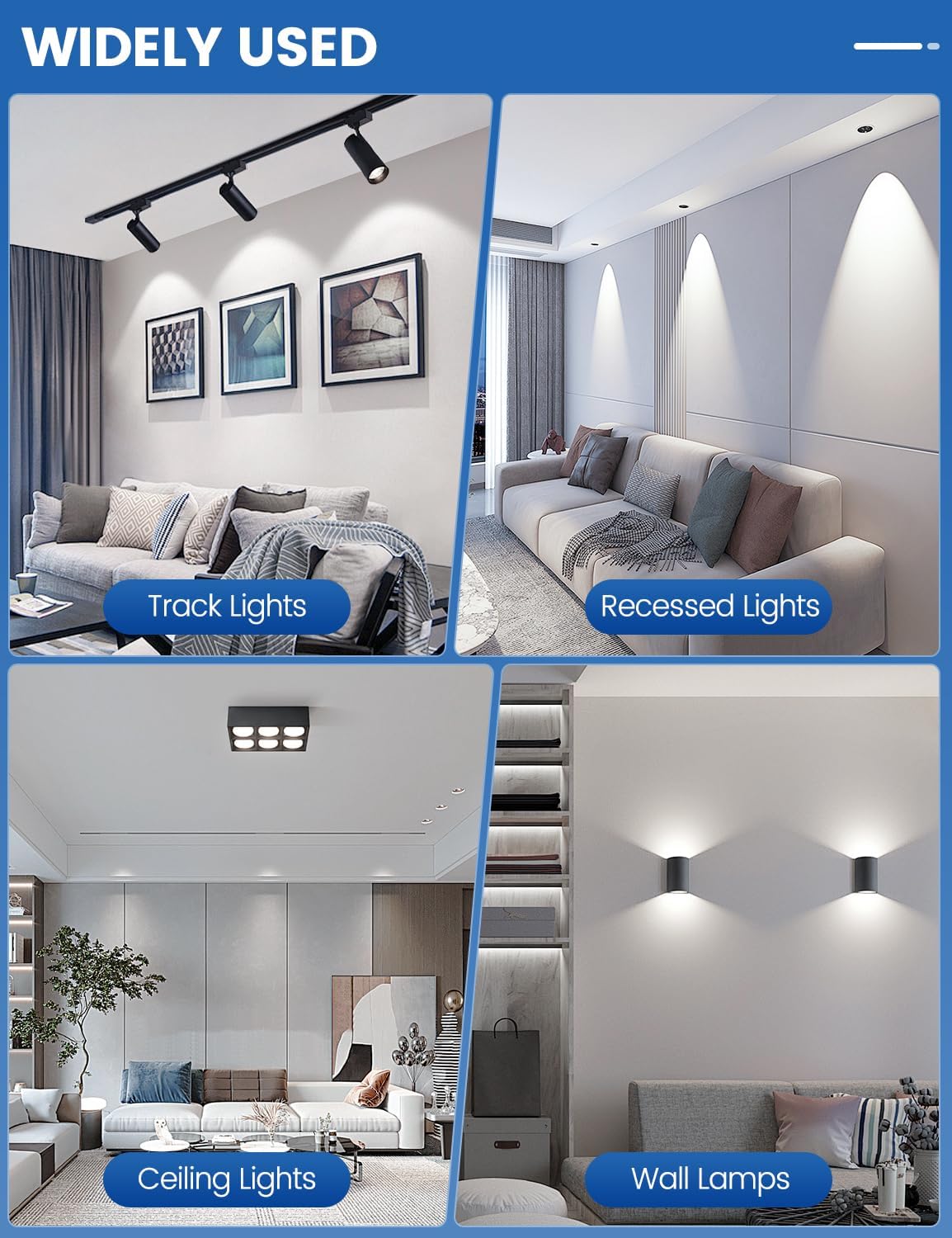 Thumbnail 5 de BRVHOZX GU10-3835 GU10 LED Bulbs, 5W, 6000K, 500 Lumens, 10-Pack