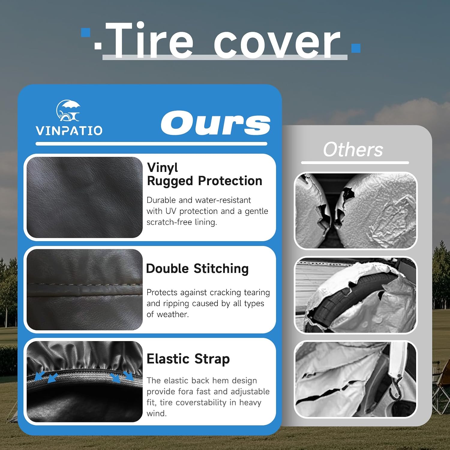 Detalle 1 de VINPATIO Tire Covers 40–42-Inch