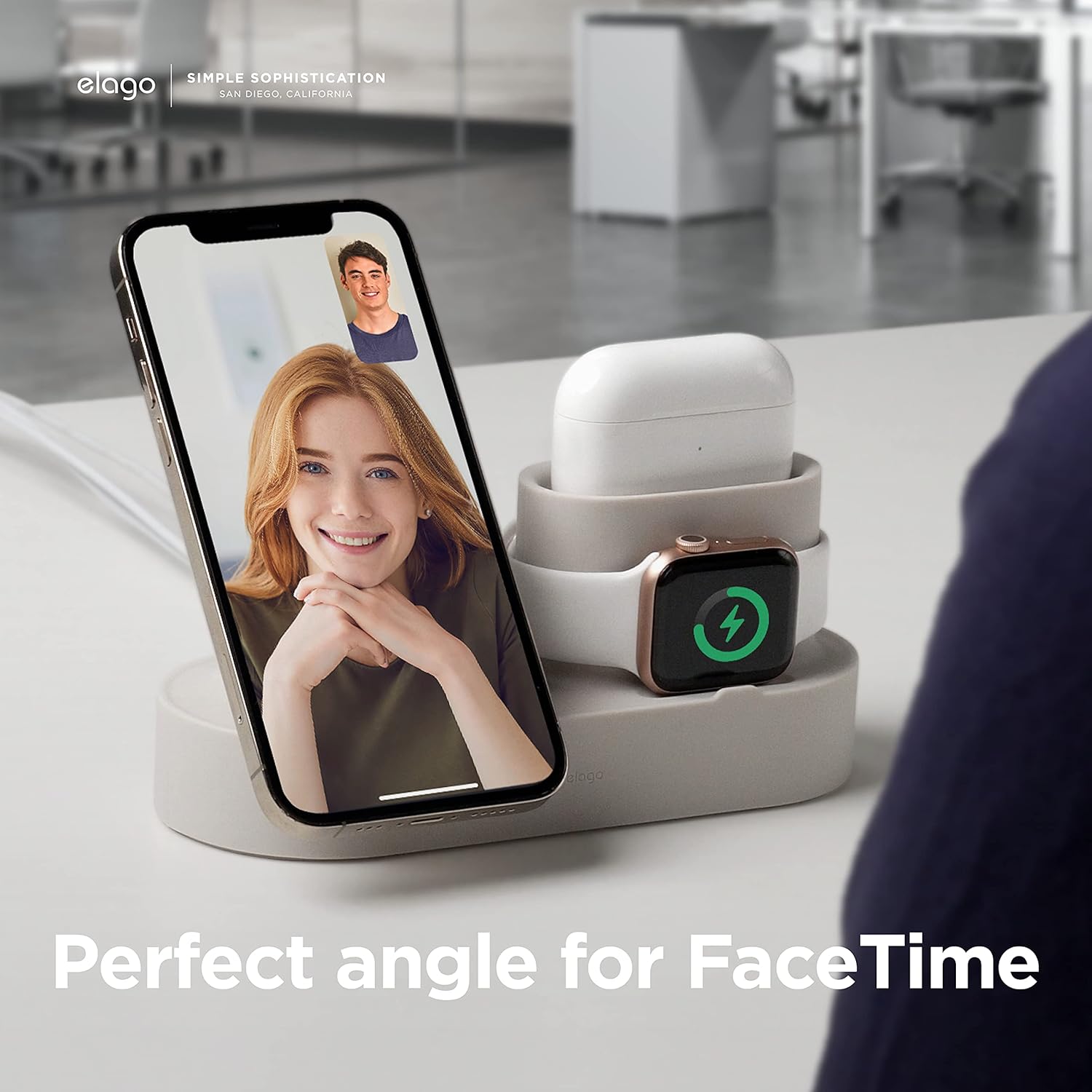 Thumbnail 4 de Elago Stazione MS Trio 2 compatibile con MagSafe (iPhone Serie 17/16/15/14/13/12, Apple Watch, AirPods) – Nero