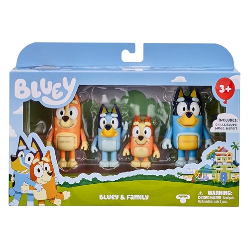 Thumbnail 7 de Bluey Pack de 4 Figuras de la Familia (6,3–7,6 cm) – Bluey