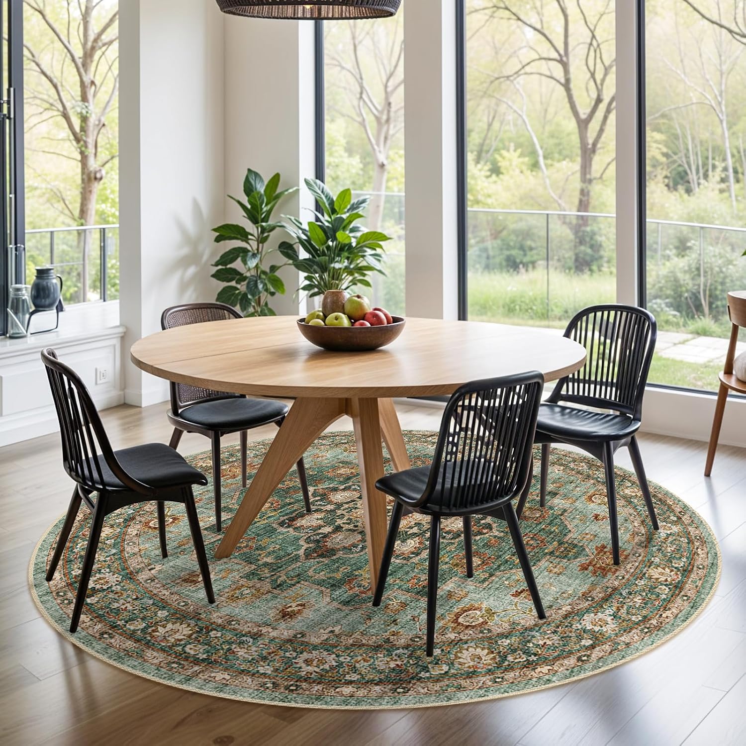 Detalle de TOPRUUG Washable Oriental Rug 6ft 🏠