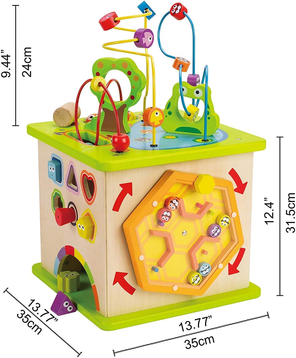 Thumbnail 2 de Hape Motorikwürfel „Kleine Tierchen“ – Holz-Multifunktionswürfel für Kleinkinder ab 12 Monaten