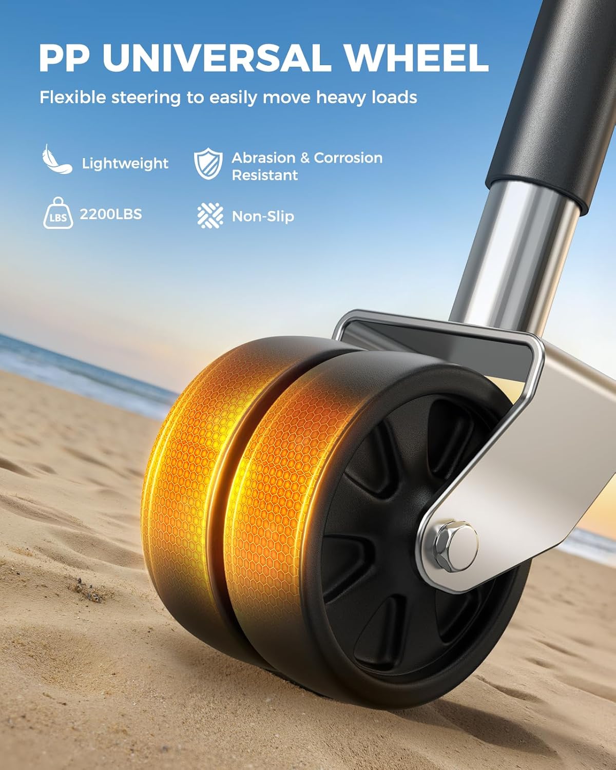 Thumbnail 5 de KYX 2200 Lbs Boat Trailer Jack with 6-Inch Dual Wheel, 10.2" Vertical Lift (Swivel Tongue Jack)