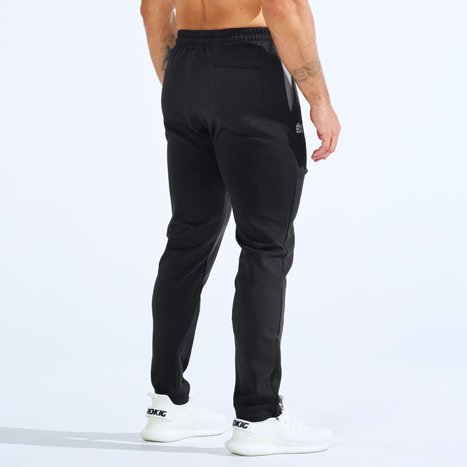 Thumbnail 4 de BROKIG Mens Zero Armor Gym Jogger Bottoms with ankle zips and zipped pockets
