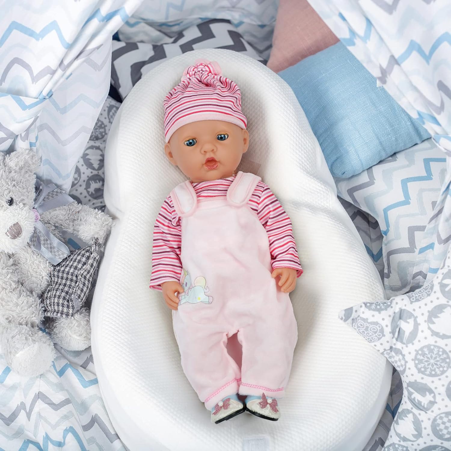 Thumbnail 6 de Aolso Baby-Puppen-Outfit 35–45 cm Rosa