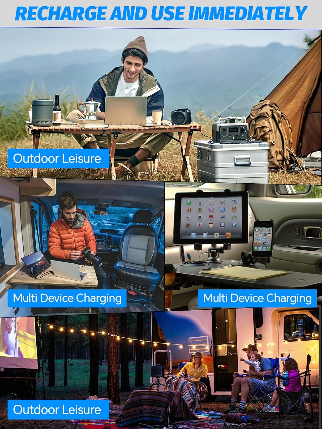 Thumbnail 6 de Defvnsy 200W power inverter with 2 sockets and 4 USB ports 🔌