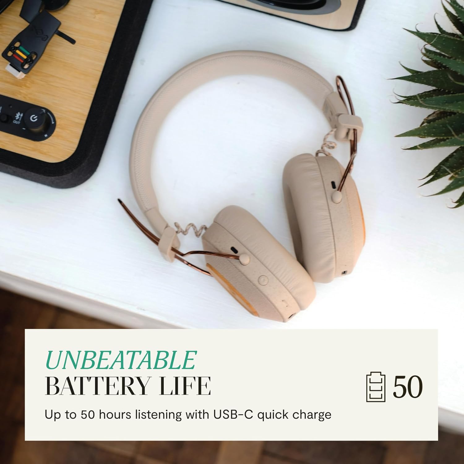 Thumbnail 2 de House of Marley Positive Vibration Riddim: kabellose On-Ear Kopfhörer mit 50 Std. Laufzeit und nachhaltigem Design