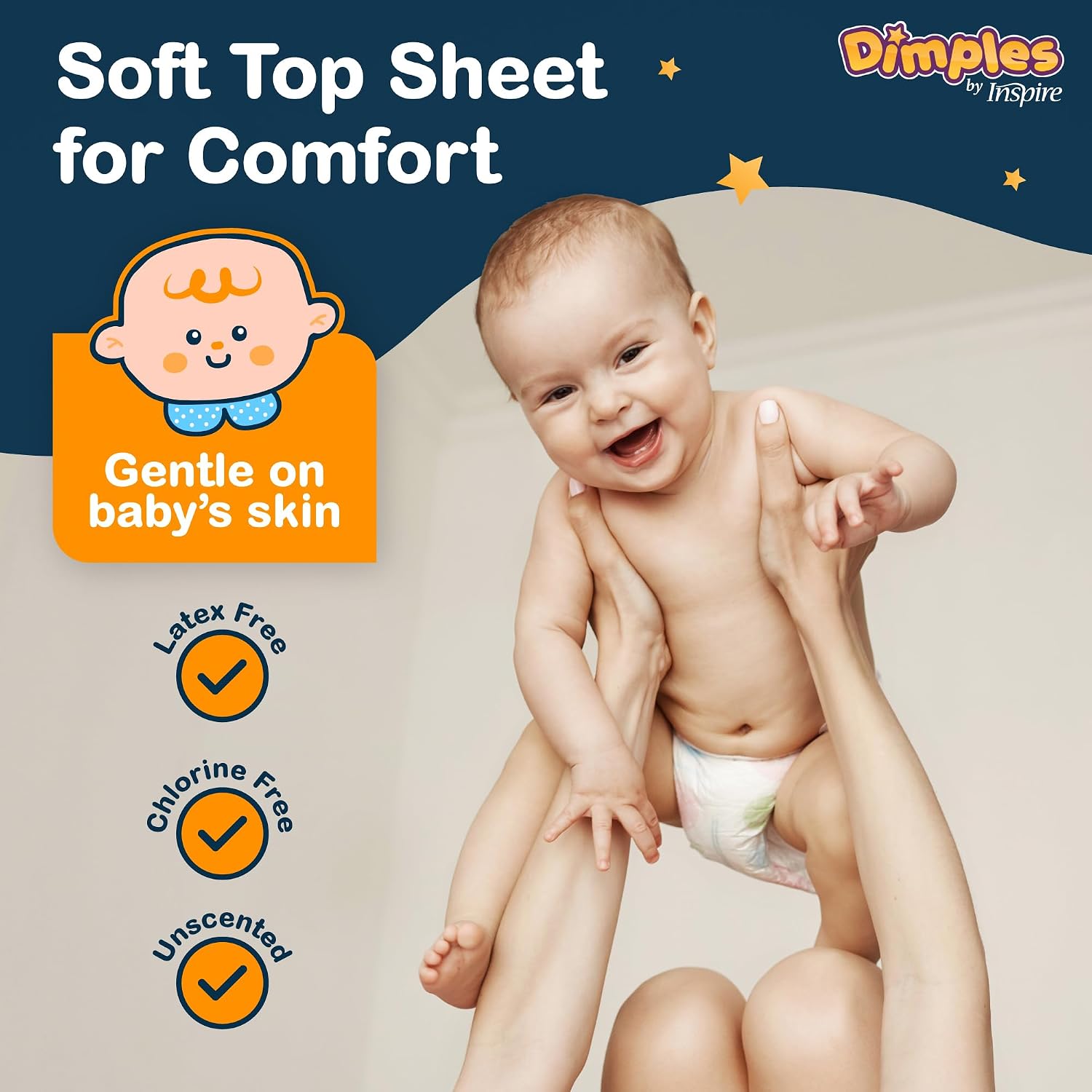 Thumbnail 3 de Inspire Dimples Booster Pads, Diaper Inserts with Adhesive, 90 Count