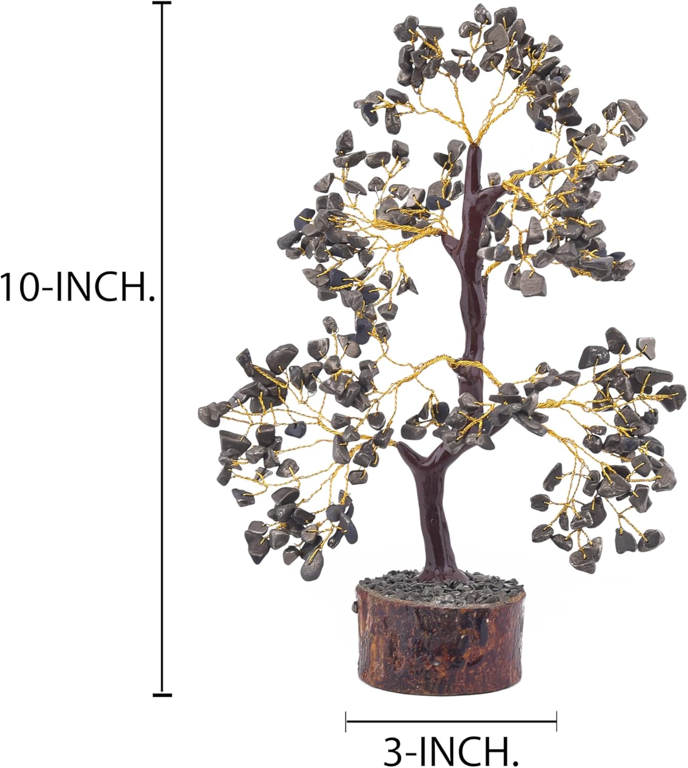 Detalle de RebuyPyrite Tree (Big) – Natural Handmade Pyrite Gemstone Tree for Abundance and Prosperity