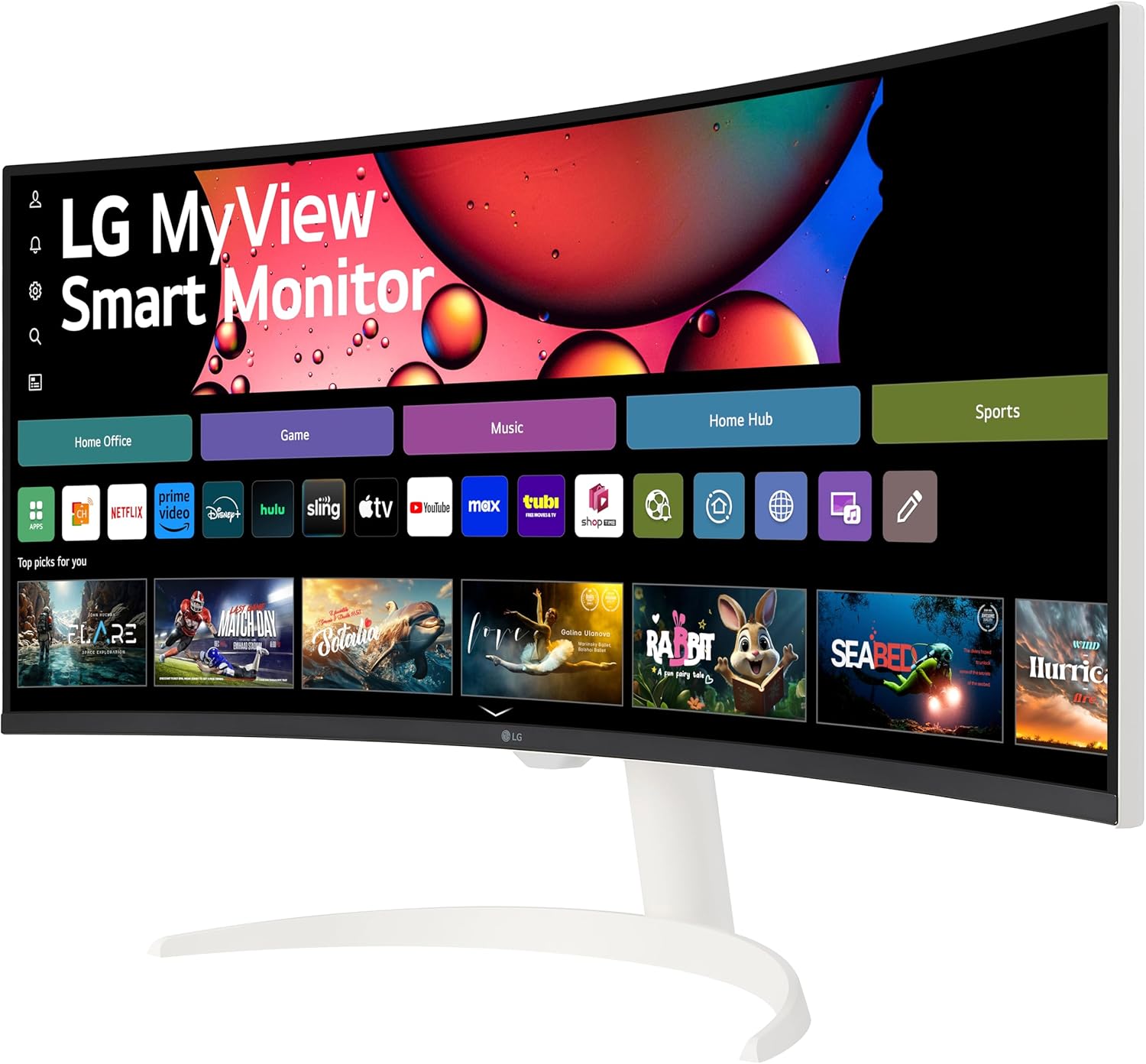 Thumbnail 2 de LG 34SR63QA-W 34" UltraWide Curved Monitor