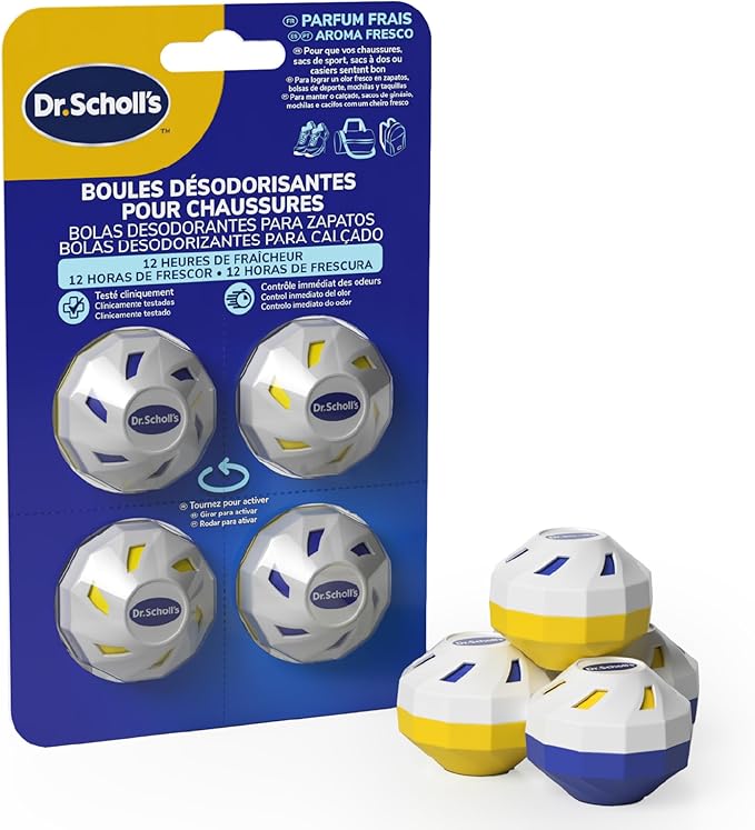 Detalle de Dr. Scholl's Bolas Desodorantes x4 para zapatos y bolsos