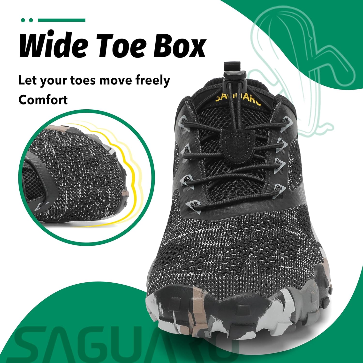 Detalle de SAGUARO Unisex Barfußschuhe – Leicht, atmungsaktiv und vielseitig für Outdoor & Indoor