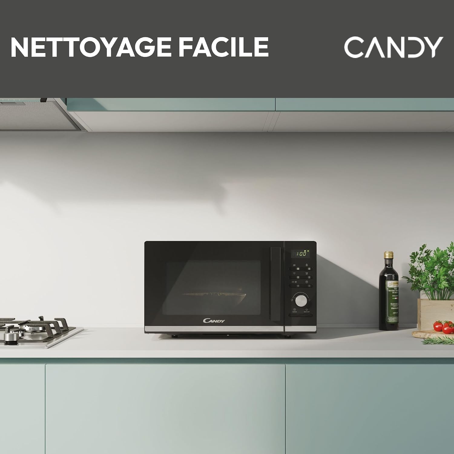 Detalle 2 de Candy CMGA25TNDB Four micro-ondes avec grill, 900 W, 25 L, Noir