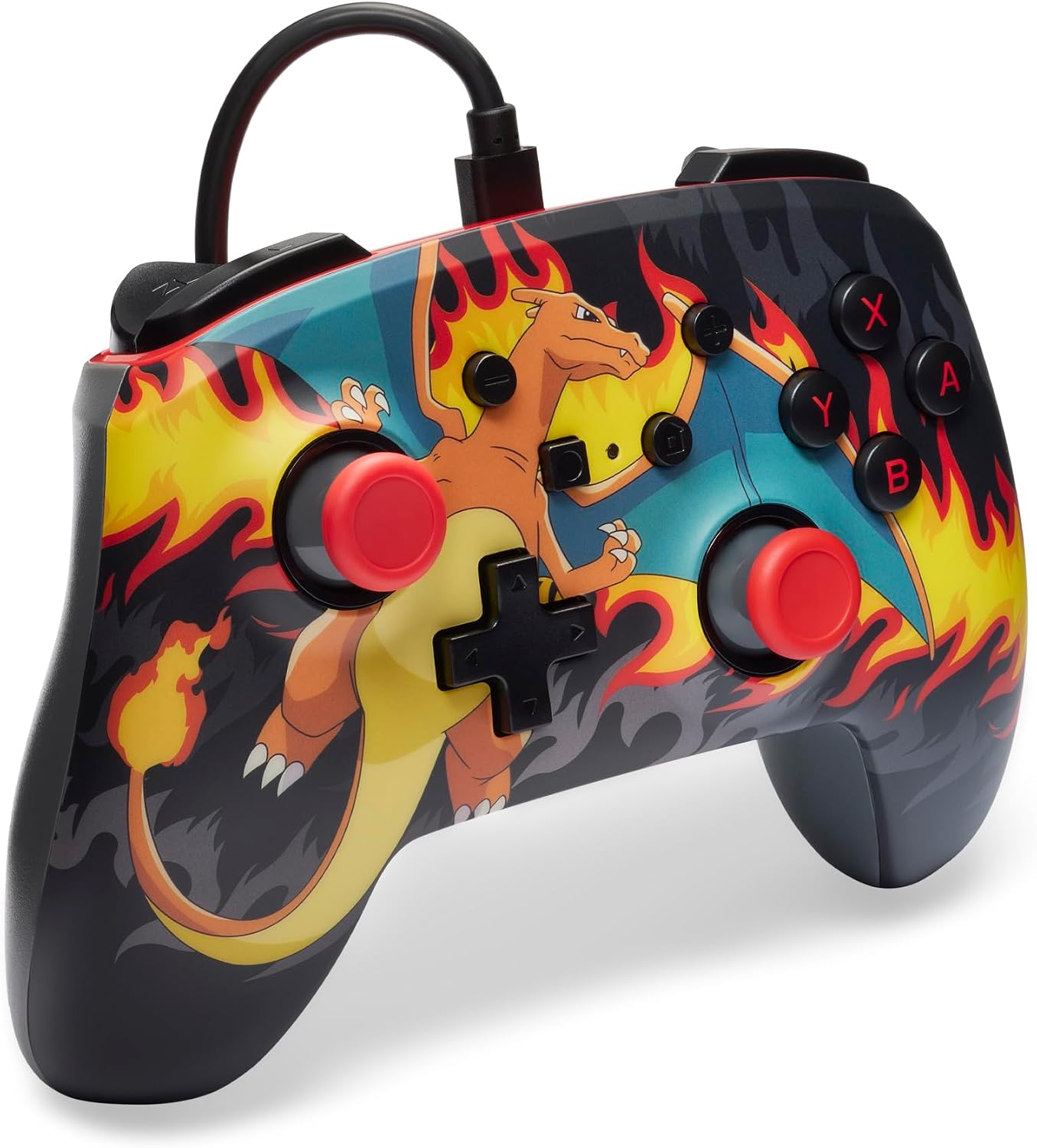Thumbnail 2 de PowerA Controller cablato avanzato Charizard tempesta di fuoco