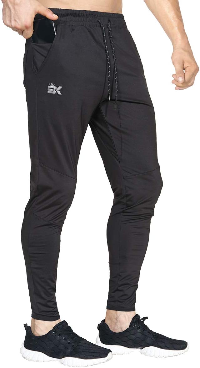 Detalle de BROKIG Lightweight Gym Jogger Pants with Tapered Fit and Zip Pocket