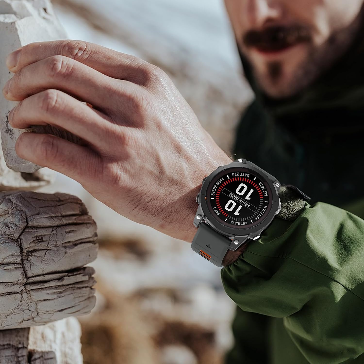 Thumbnail 6 de U-LIMVE silikonarmband 26 mm QuickFit för Garmin Fenix, Epix och Tactix