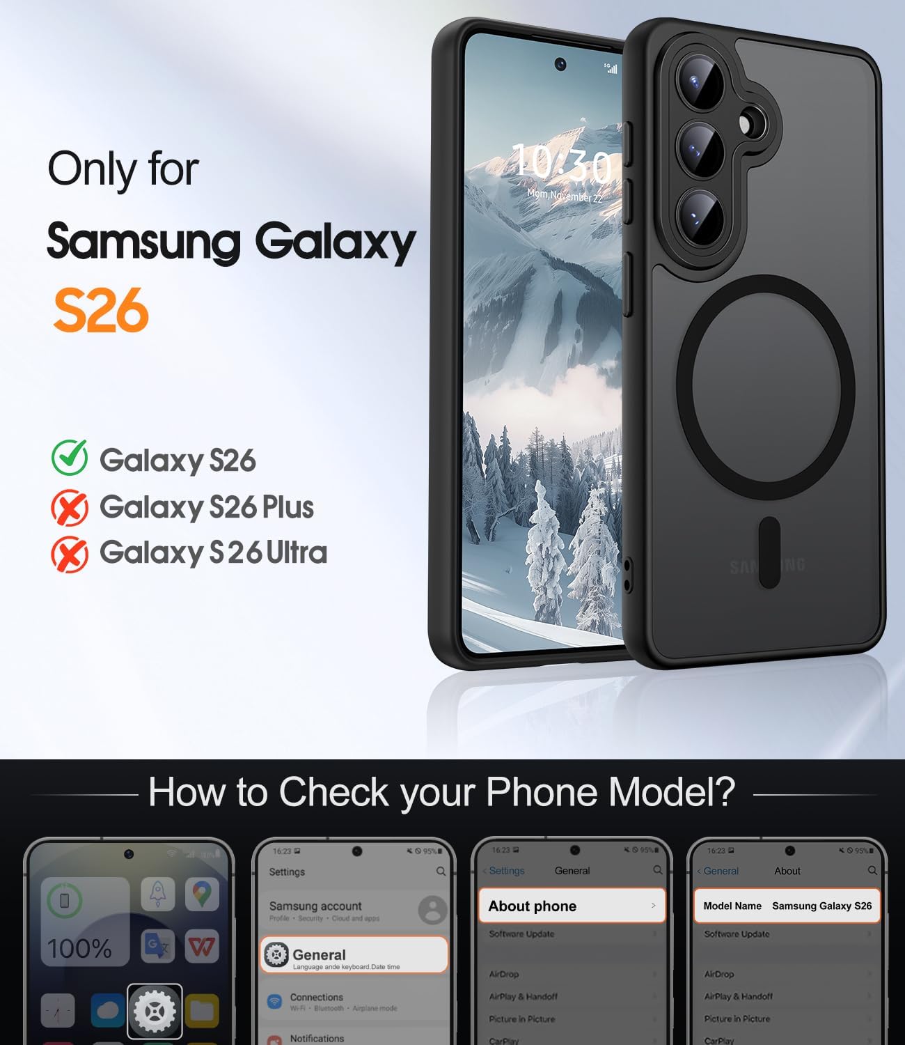 Thumbnail 1 de Galaxy S26 magnetic case, 6.3 inch