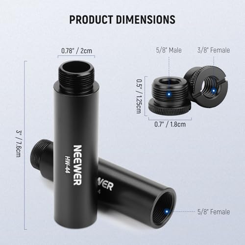 Detalle 2 de Kit d'extension NEEWER pour micro, 6 pièces ⚙