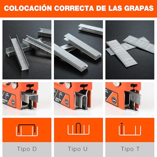 Detalle de ValueMax Grapadora Manual 3 en 1 con 3000 Grapas: para tapicería, bricolaje y fijaciones
