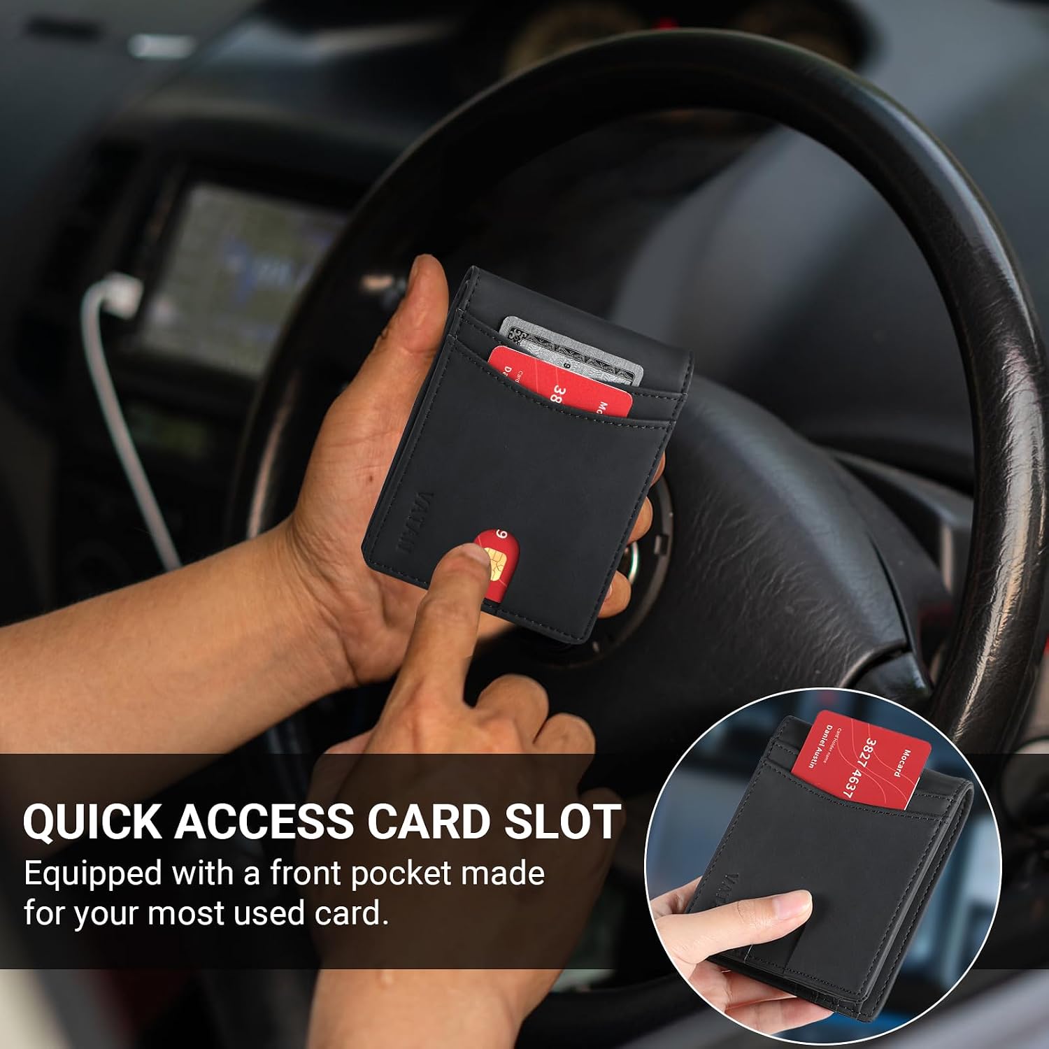 Thumbnail 5 de VATAN Vatan Wallet Slim RFID 4.5 x 3.3 in