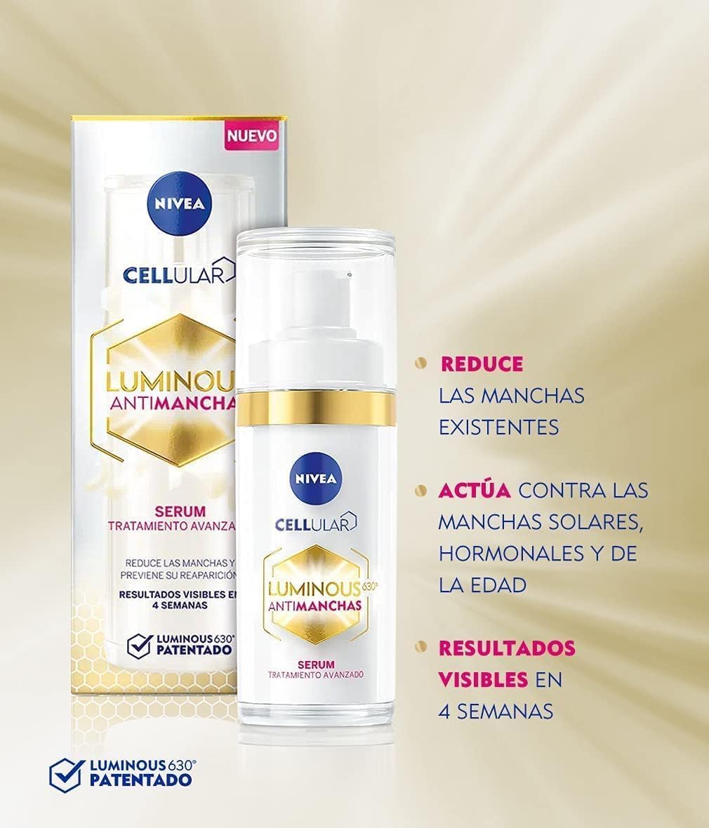 Detalle 2 de NIVEA Cellular LUMINOUS 630 Set Antimanchas ✨ Piel Radiante
