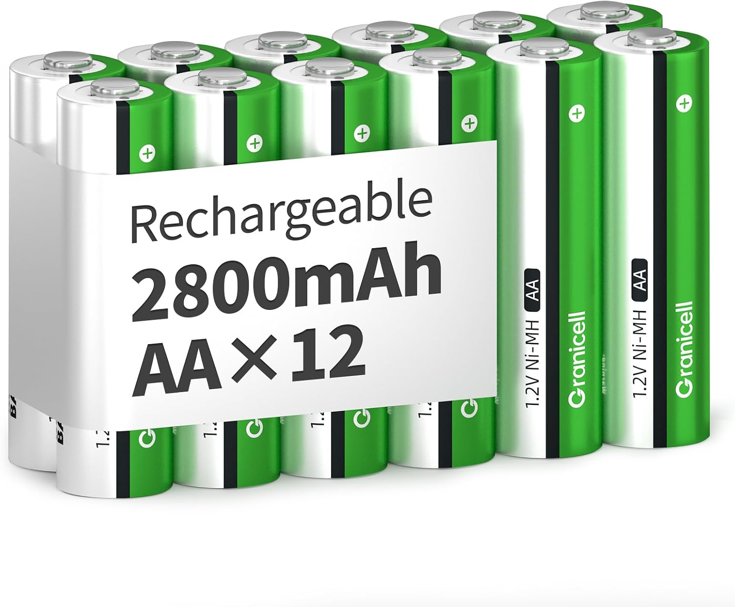 Detalle de AA NiMH Akku Granicell 2800 mAh 12er Pack