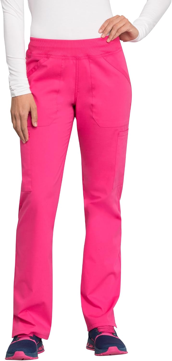Detalle de Cherokee WW170T Women's Scrub Pants, 2-Way Stretch, Six Pockets