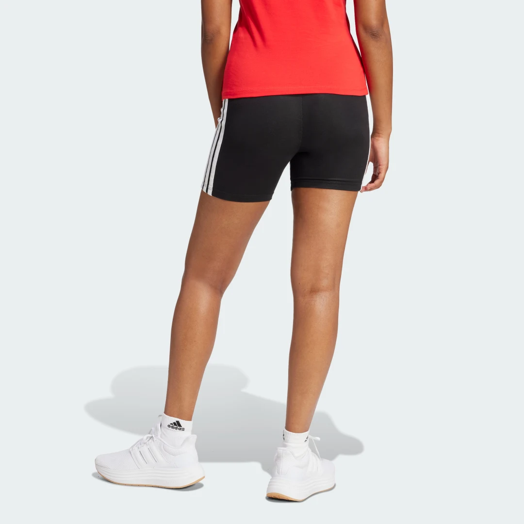 Thumbnail 1 de Mallas cortas Essentials High Waisted Biker 3 bandas de Adidas