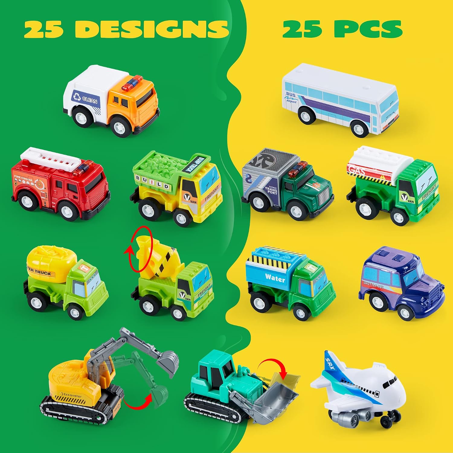 Detalle de JOYIN Spielzeugautos Set 25 Stück