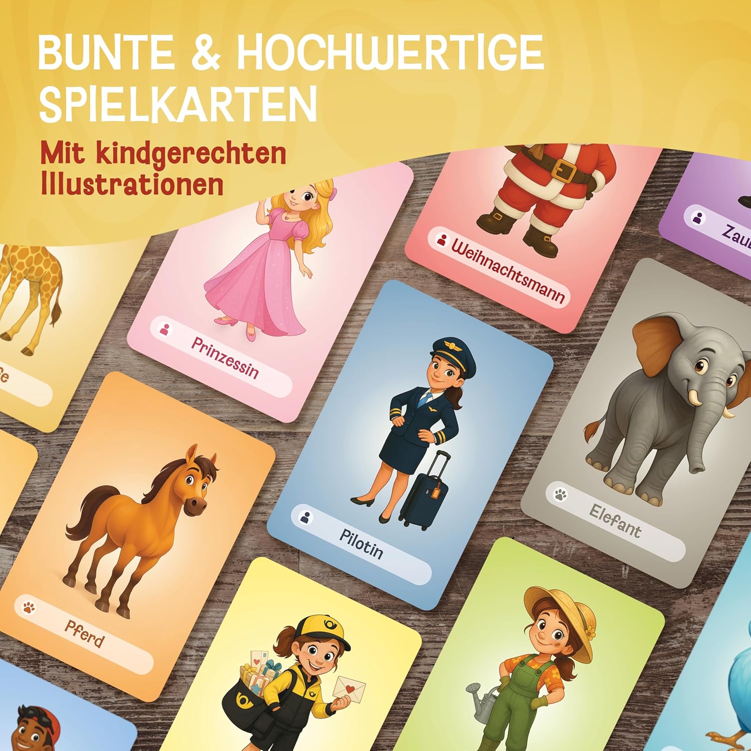 Thumbnail 4 de LIKARTO „Wer bin ich?“ Spiel für Kinder – Familienspiel, Lernspiel & Reisespiel ab 4/5/6/7/8/9 Jahren