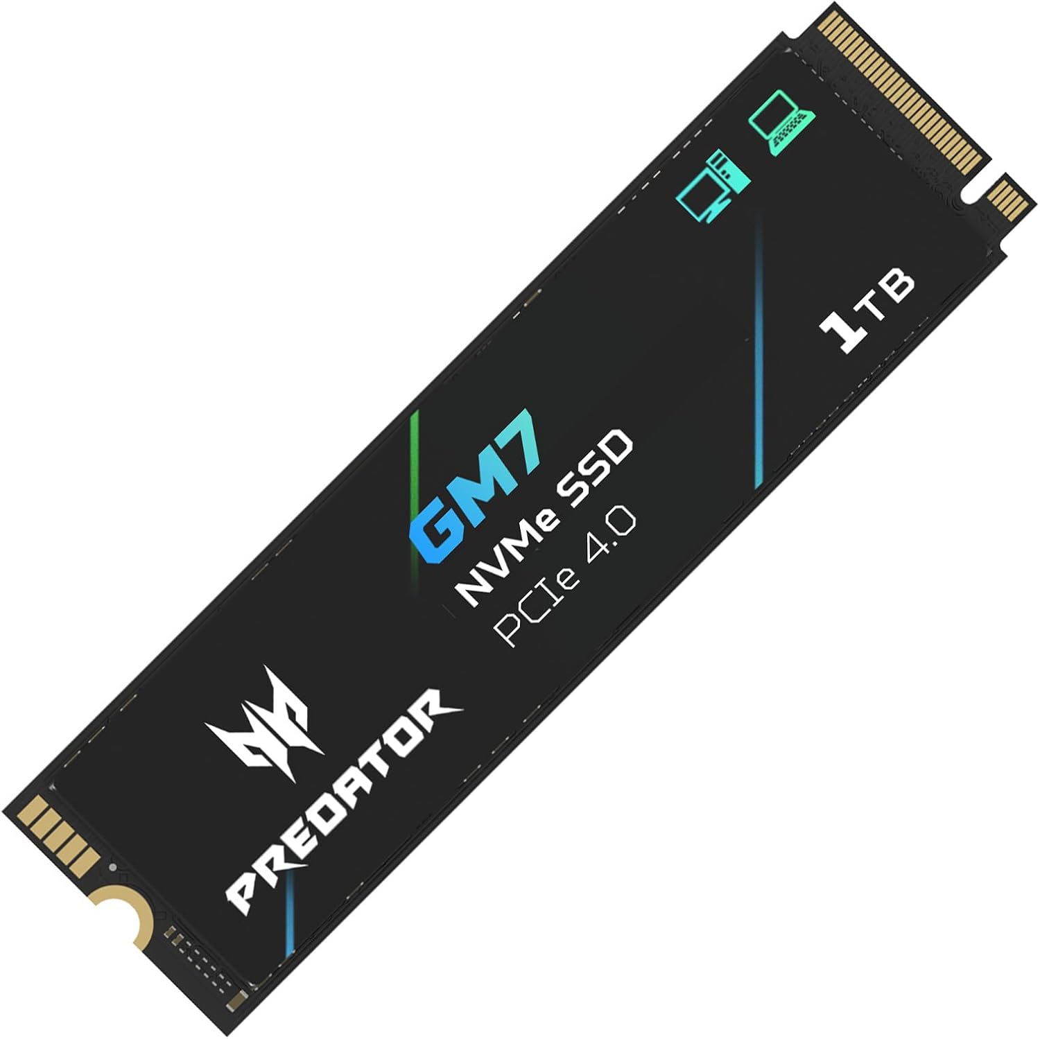 Detalle 2 de Acer Predator GM7 1TB M.2 2280 NVMe Gen 4 PCIe x4 SSD (BL.9BWWR.118)