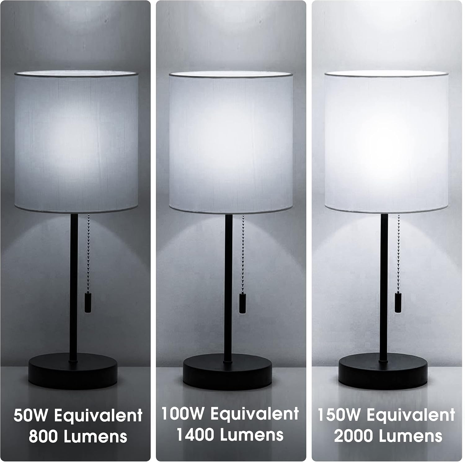 Thumbnail 4 de Briignite 3-Way LED Bulbs, A21 5000K Daylight White, 50/100/150W Equivalent
