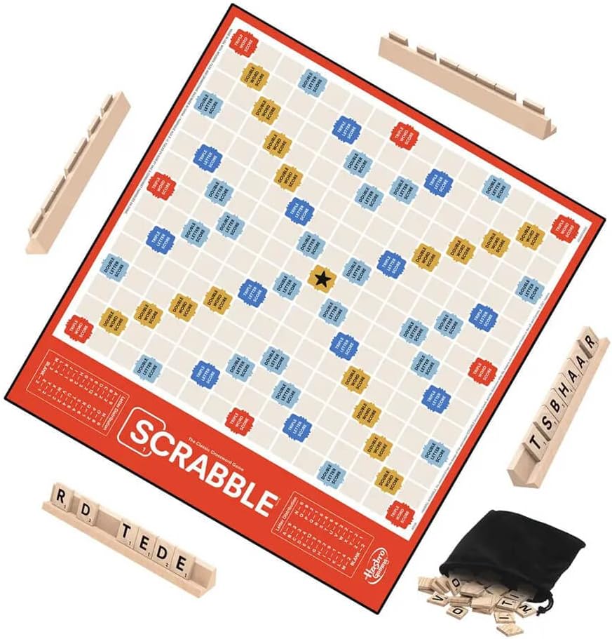 Detalle 1 de Hasbro Gaming Scrabble Board Game Ages 8+ 🎲
