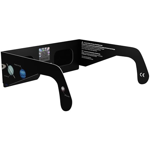 Thumbnail 7 de Absolute Eclipse Sonnenfinsternis Brille 2026 – 6er Pack mit Planeten-Design, ISO 12312-2 CE zertifiziert