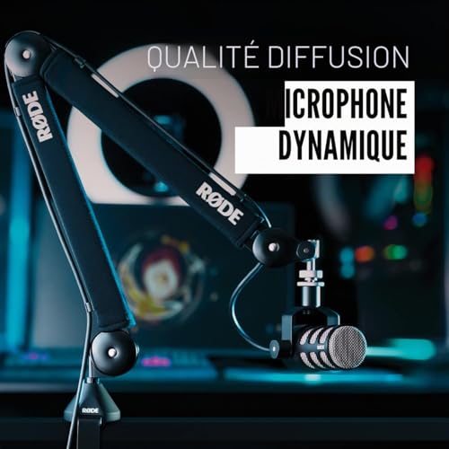 Detalle de RØDE PodMic — Microphone dynamique de broadcast pour podcasting et streaming (Noir)